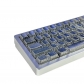Frost Silvery Metal Feature 87+10 Keys PBT Doubleshot Side Legends Keycaps Set Cherry Profile for Cherry MX Keyboard